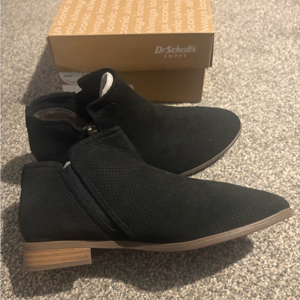 Dr. Scholls Black Ankle Boots